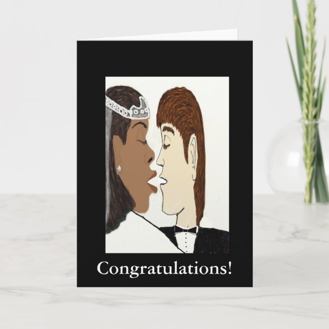 Tarjeta de boda multicultural (Anverso)