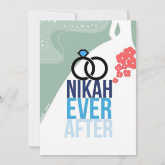 Tarjeta de boda Nikkah Ever After