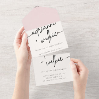 Tarjeta de boda o invitación