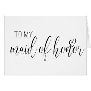 Tarjeta de boda para A MI MADE DE HONOR