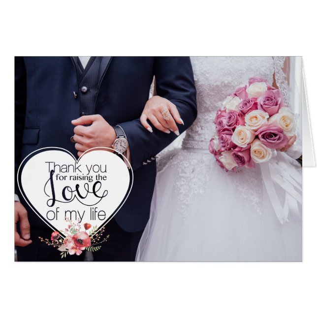 tarjeta de boda para la futura suegra (Anverso (Horizontal))