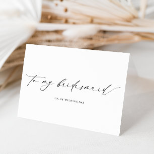 Tarjeta de boda para mi dama de honor Ellesmere