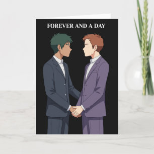 Tarjeta de boda para novios de amor eterno