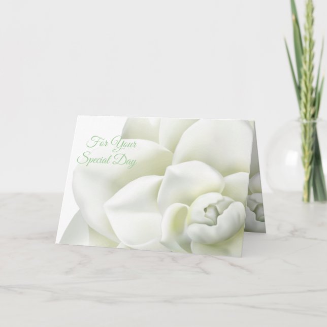 Tarjeta De boda Para Su Bendición Del Día Especial (Anverso)