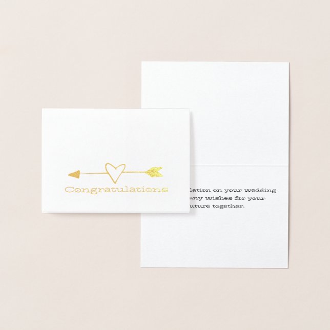 Tarjeta de Boda pequeña para novias y novias (Demostración)