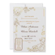 Tarjeta de Boda Personalizable