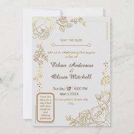 Tarjeta de Boda Personalizable