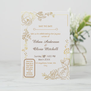 Tarjeta de Boda Personalizable