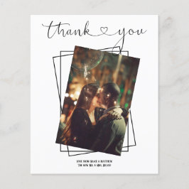 Tarjeta de Boda personalizada de fotografía de tip