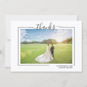 Tarjeta de Boda personalizada de fotografía de tip