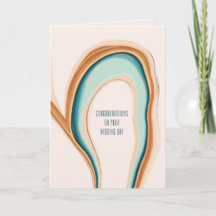 Tarjeta de boda personalizada Soft Swirl