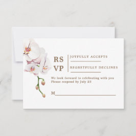Tarjeta de boda RSVP bohemiana