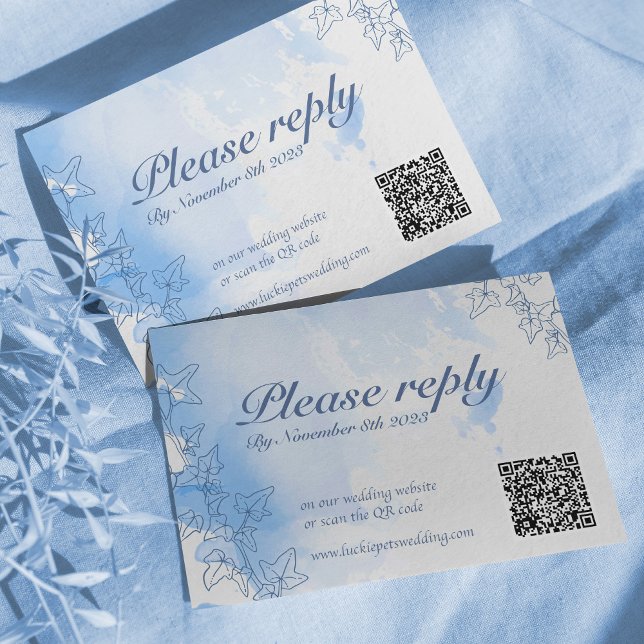 Tarjeta de Boda RSVP con copo de nieve de invierno (Subido por el creador)