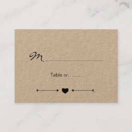 Tarjeta de Boda rústica romántica