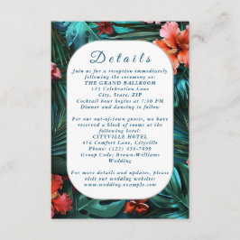 Tarjeta de Boda tropical para hibiscus Dream