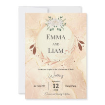 Tarjeta de Boda Única de Lujo – Dorado Personaliza