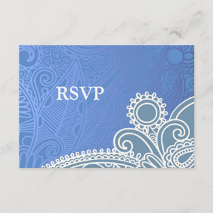 Tarjeta de Boda victoriana RSVP
