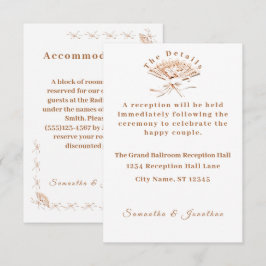 Tarjeta de Boda victoriana tradicional