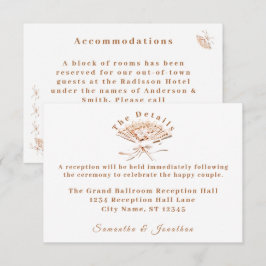 Tarjeta de Boda victoriana tradicional