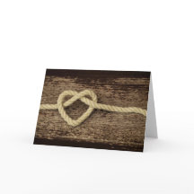 Tarjeta de Boda y Aniversario del Cord triple