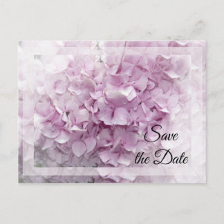 Tarjeta de bodas de Hortensia Rosa Suave para Guar
