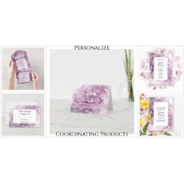 Tarjeta de bodas de Hortensia Rosa Suave para Guar