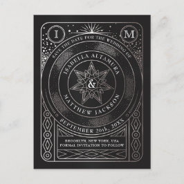 Tarjeta de bodas de la Unión Celestial para guarda