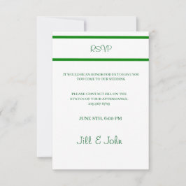 Tarjeta de bodas de periódico vintage RSVP