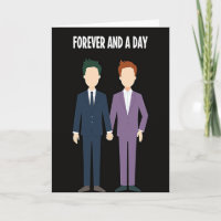 Tarjeta de bodas gays de amor eterno