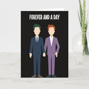 Tarjeta de bodas gays de amor eterno