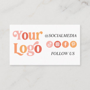 Tarjeta de boho personalizada moderna