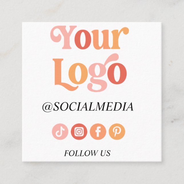 Tarjeta de boho personalizada moderna (Anverso)