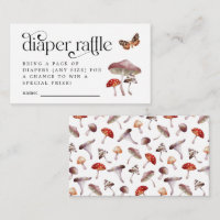 Tarjeta de boleto para boletería Mushroom Diaper R