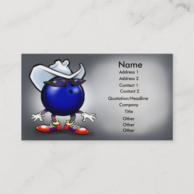 Tarjeta de boliche (Anverso)