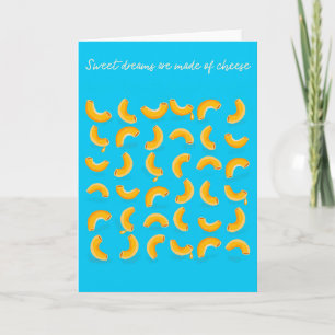 Tarjeta de bollo sueños dulces hechos de queso