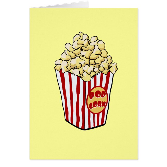 Tarjeta de bolsa de personalizado Popcorn (Frente)