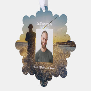 Tarjeta de bolsillo conmemorativa para pescador de
