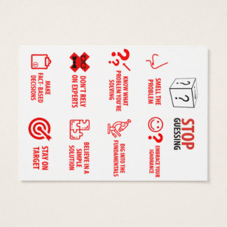 Tarjeta de bolsillo para dejar de adivinar, 2,5" x