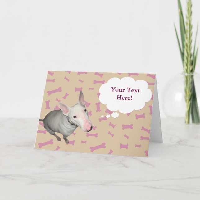 Tarjeta de Bonito/Huesos para todos/Personalizable (Anverso)