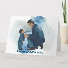 TARJETA DE BONO DE PADRE E HIJO