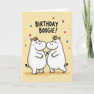 Tarjeta de Boogie de Criatura Alegre