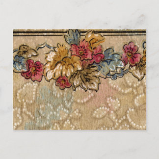 Tarjeta de borde floral de papel tapiz de 1920 (32