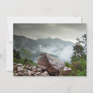 Tarjeta de bosque de nube