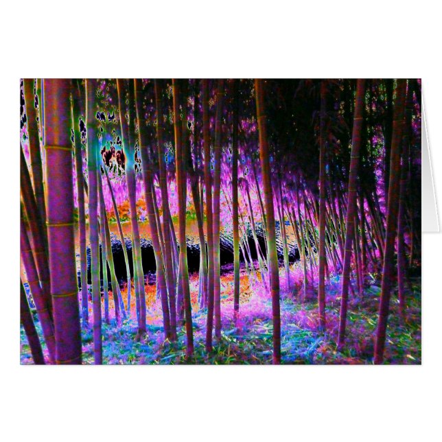 Tarjeta de bosque místico (Anverso (Horizontal))