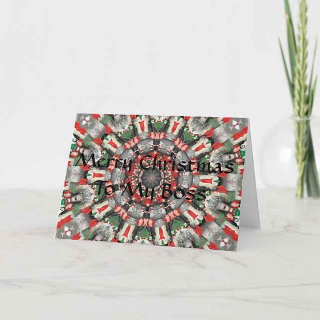 Tarjeta de Boss del navidad (Anverso)