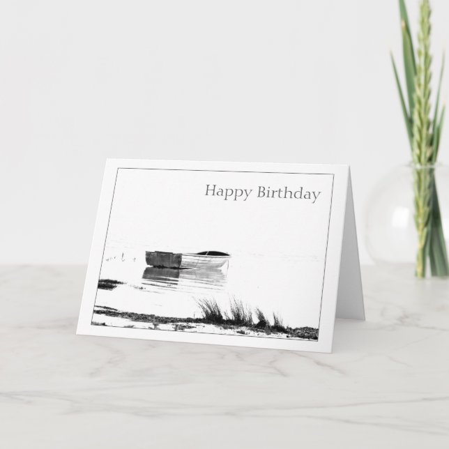 Tarjeta de Bote Feliz Cumpleaños (Anverso)