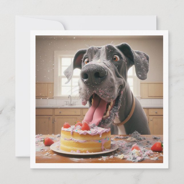 Tarjeta de Boxer divertida, Invitación de cumpleañ (Anverso)