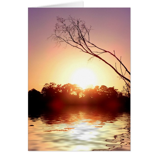 Tarjeta de brillo SUNSET (Frente)