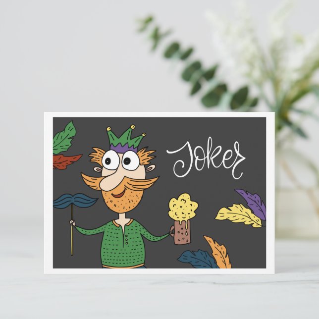 Tarjeta de broma (Anverso de pie)