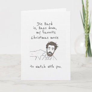 Tarjeta de broma de la película favorita de Navida